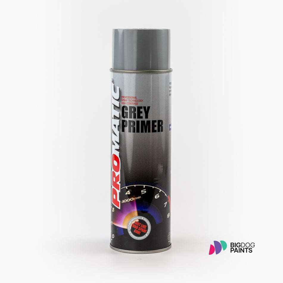 DIY PROMATIC Aerosol Bundle - 1 x GREY PRIMER  & 1 x MATT BLACK (500ml)