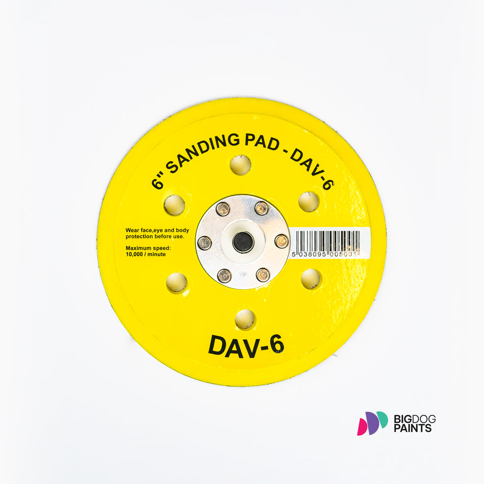 Fast Fit Backing Pad With 6 Holes (150MM) | DAV-6