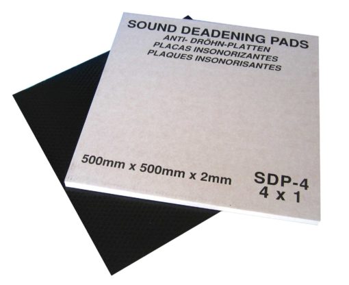 Car Sound Deadening Pads 500mm x 500mm x 2mm SELF ADHESIVE (4 pack)