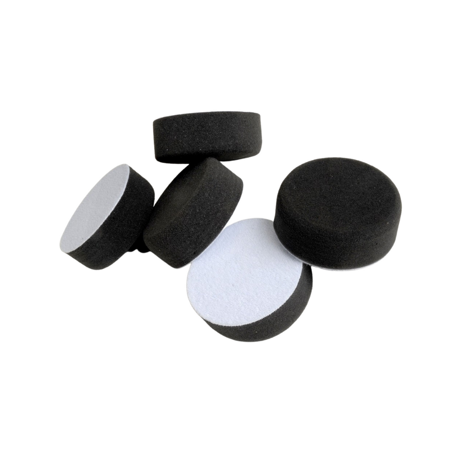 3" Black Polishing Compounding Foam Head Pad Hook Loop (5 x 75MM)