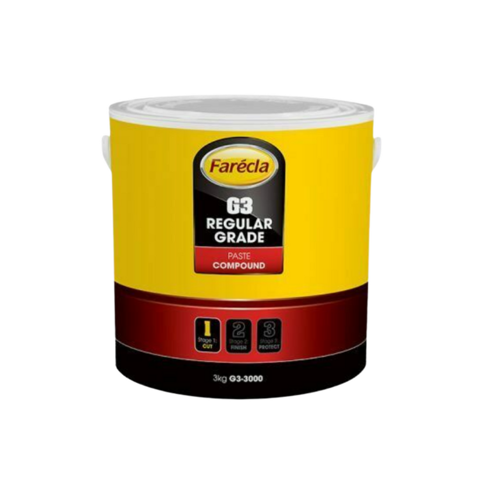 Farecla G3 Rubbing Compound Regular Grade Cutting Paste - 3kg Tub