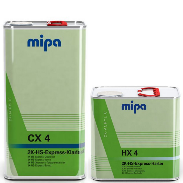 MIPA CX 4 EXPRESS KLARLACK CLEARCOAT LACQUER WITH HX 4 HARDENER - 7.5LTR KIT