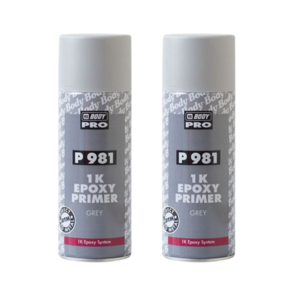 2 x HB Body Pro P981 1K Epoxy Primer Aerosol (400ml)