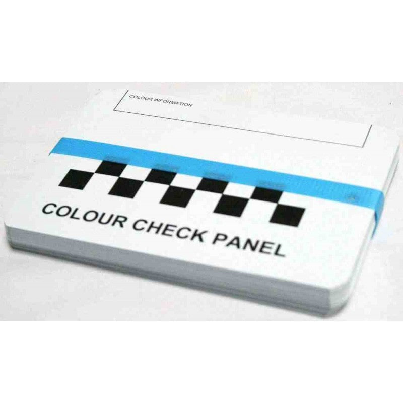 Metal Paint Spray Out Cards / Colour Check Panel x100